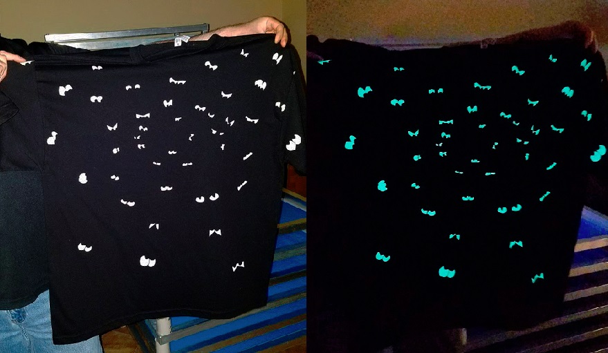 Glow in the Dark Screen | Glow in the Dark Printing Service | Custom Glow in the Dark T Shirts | Custom Glow in the Dark Printing All Over T-Shirt
