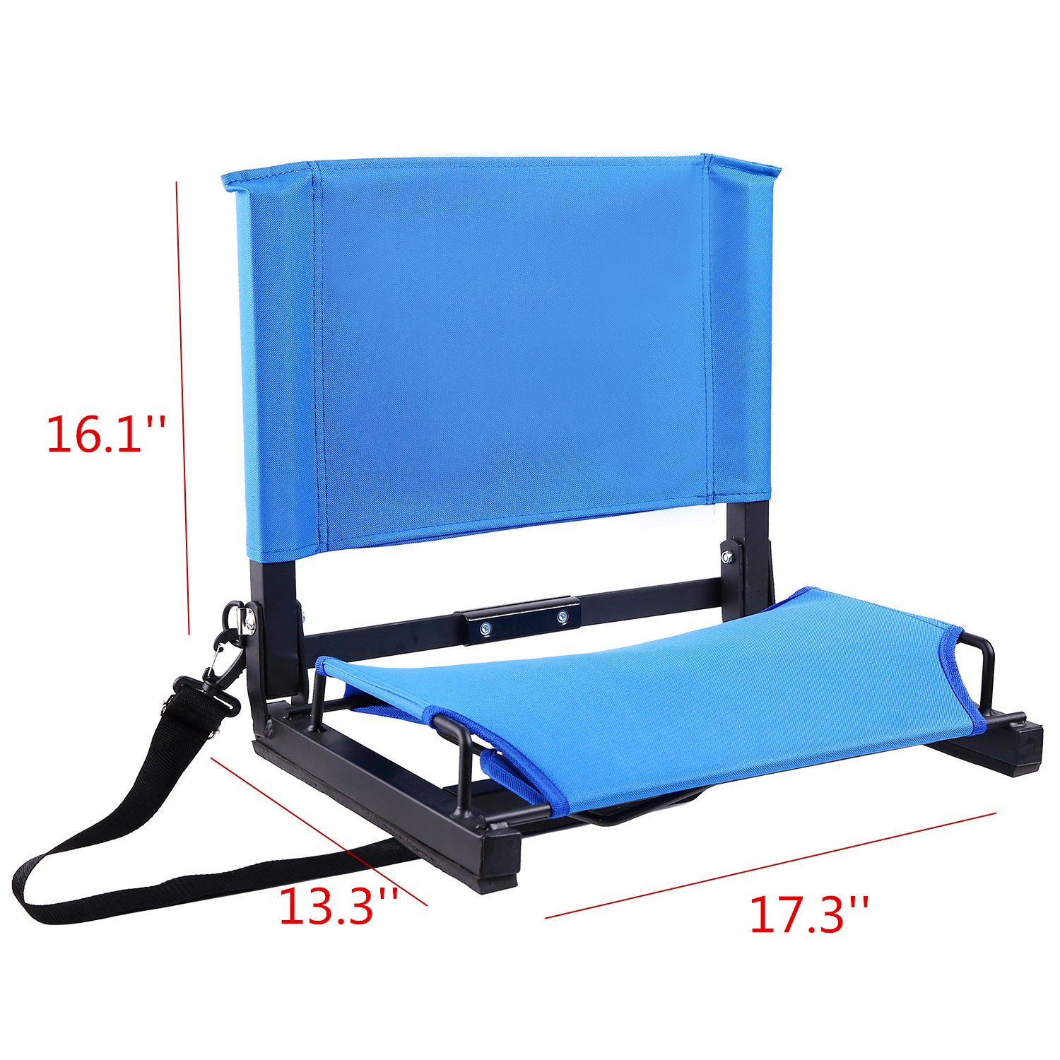 Comfortable Folding Stadium Seat, Outdoor Padded Seat Cushion for