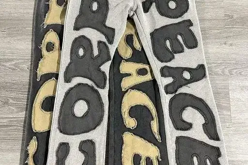 Customize Sweatpants with writing down the leg