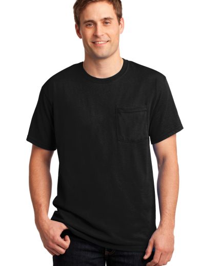 Jerzees® -  Dri-Power® 50/50 Cotton/Poly Pocket T-Shirt.