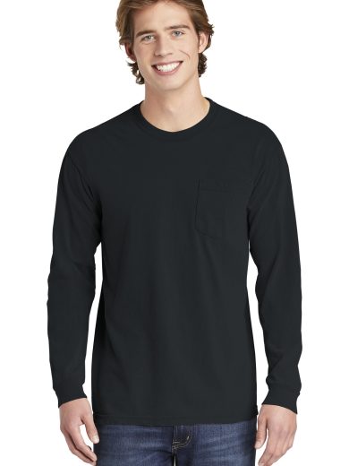COMFORT COLORS ® Heavyweight Ring Spun Long Sleeve Pocket Tee.