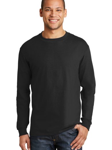 Hanes® Beefy-T® -  100% Cotton Long Sleeve T-Shirt.