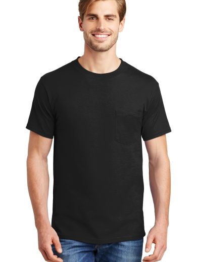 Hanes® Beefy-T® - 100% Cotton T-Shirt with Pocket.