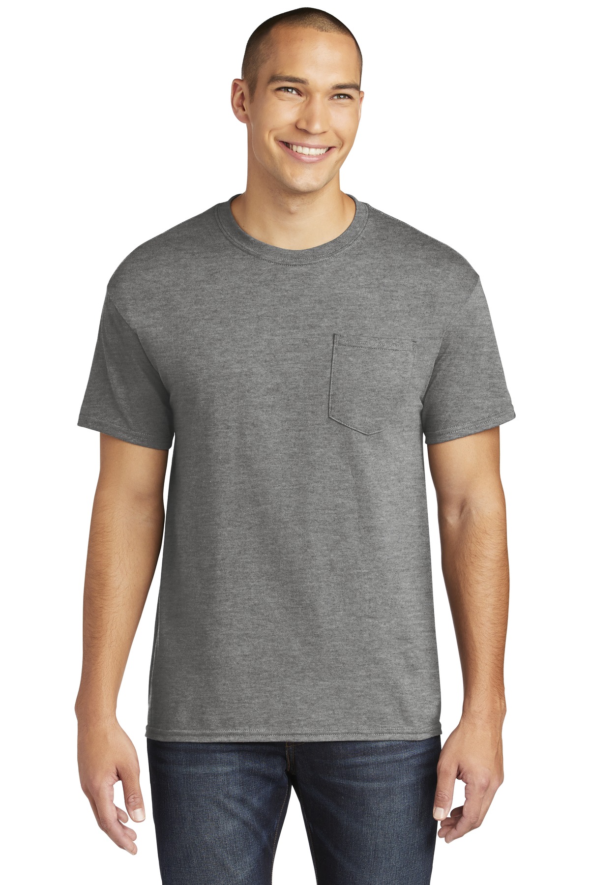Gildan ® Heavy Cotton ™ 100% Cotton Pocket T-Shirt. - Image 8