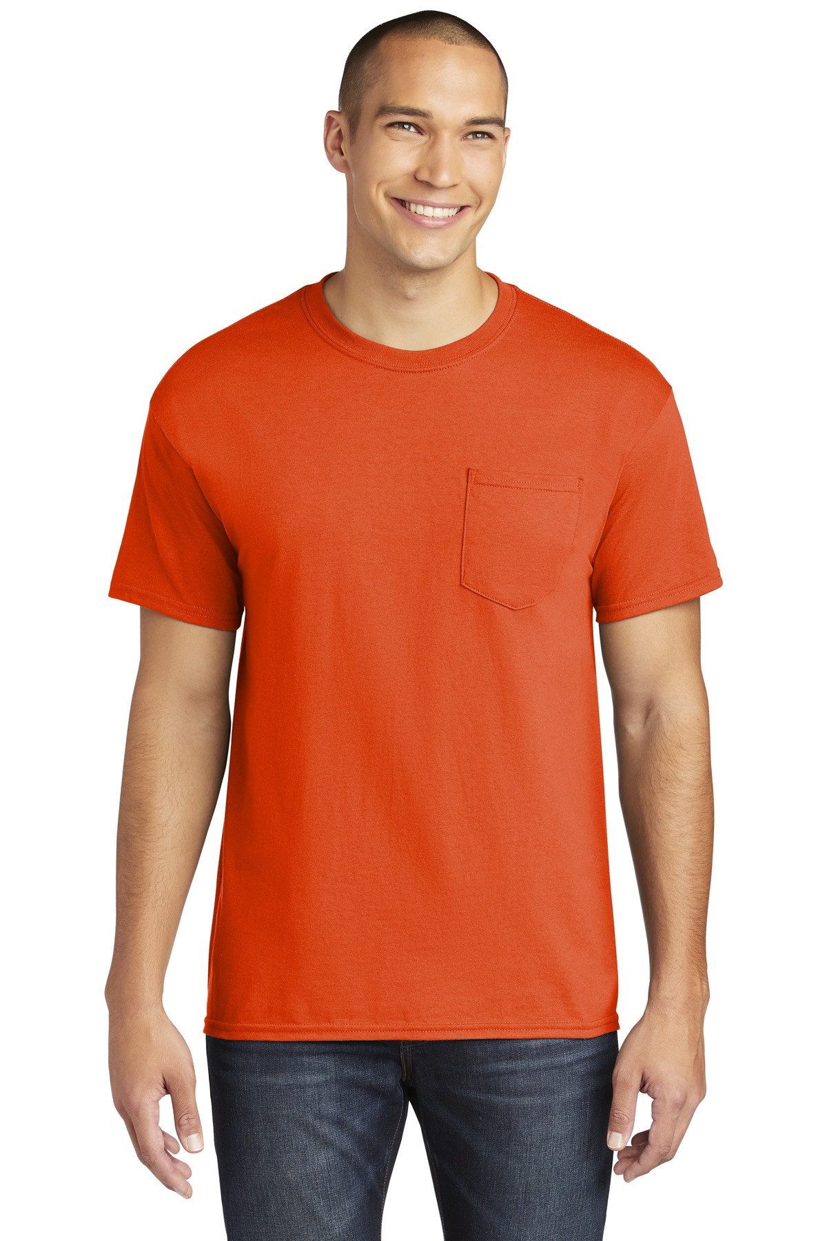 Gildan ® Heavy Cotton ™ 100% Cotton Pocket T-Shirt. - Image 7