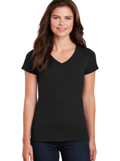 Gildan® Women's Heavy Cotton™ 100% Cotton V-Neck T-Shirt.