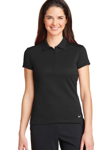 Nike Women's Dri-FIT Solid Icon Pique Modern Fit Polo.