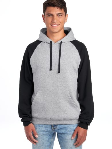 Jerzees® Unisex NuBlend® Colorblock Raglan Hoodie Sweatshirt