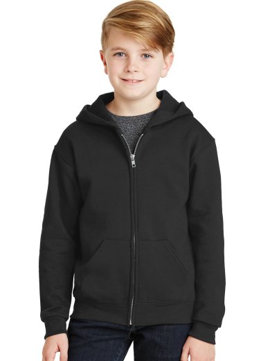 Jerzees® - Youth NuBlend® Full-Zip Hooded Sweatshirt.