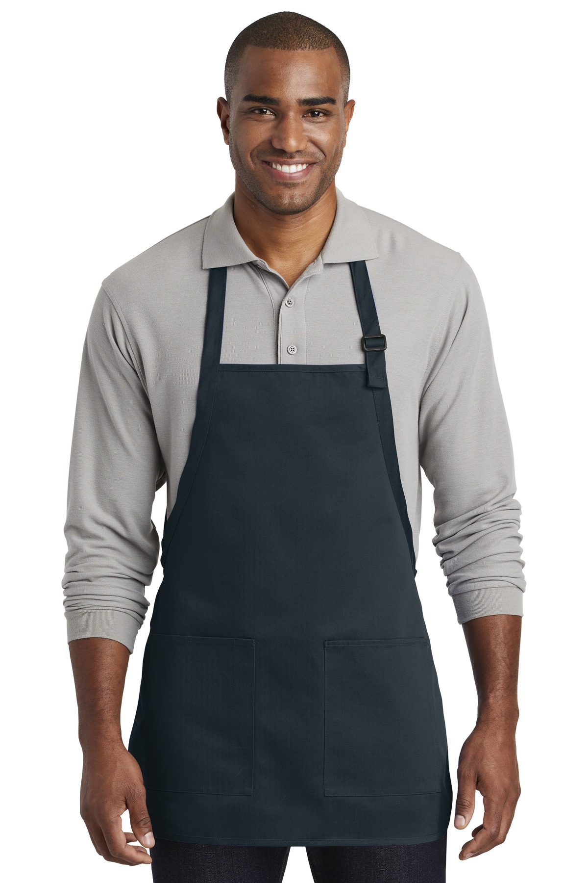 Port Authority ® Medium-Length Two-Pocket Bib Apron. - Image 2