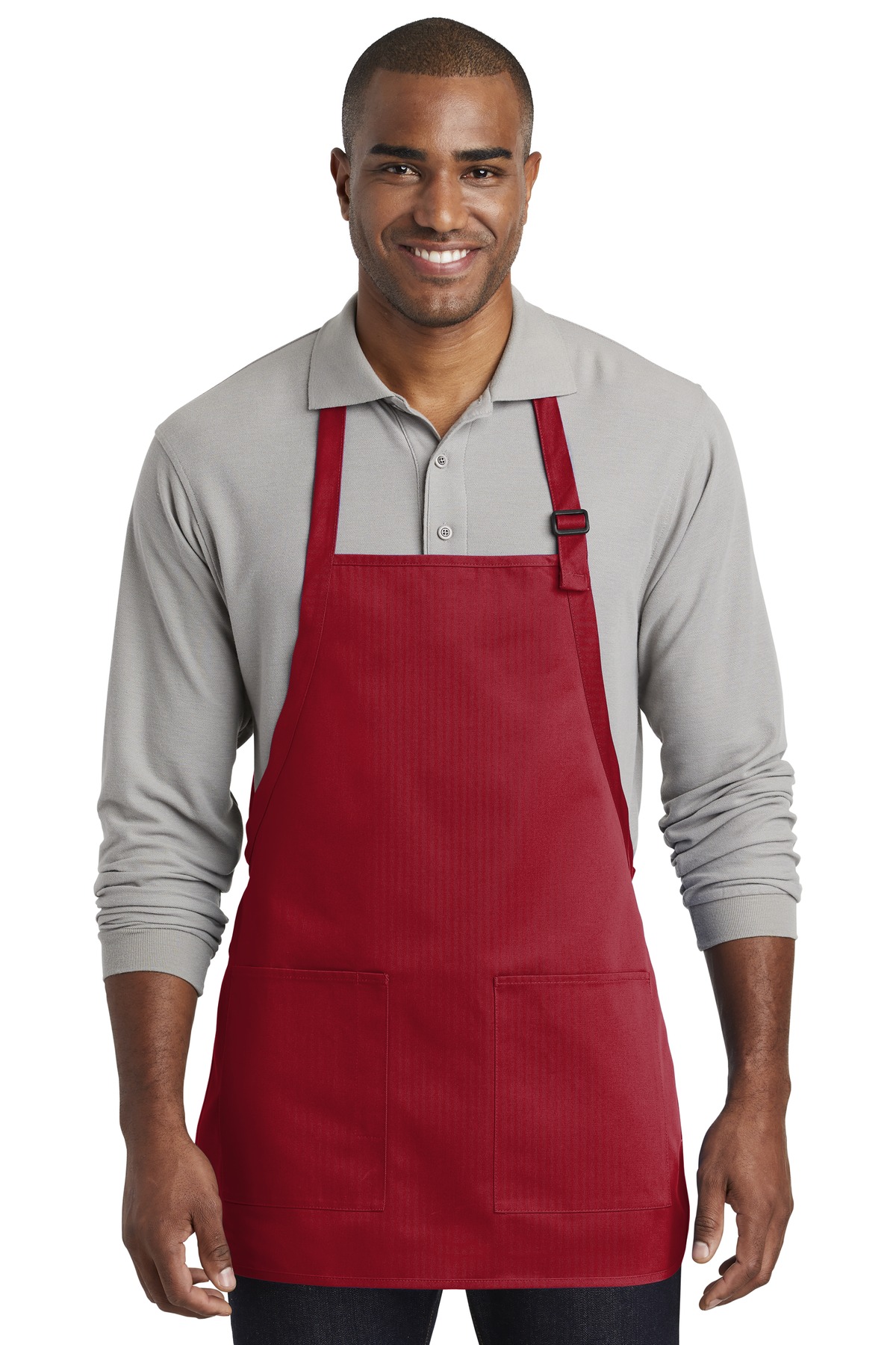 Port Authority ® Medium-Length Two-Pocket Bib Apron. - Image 4