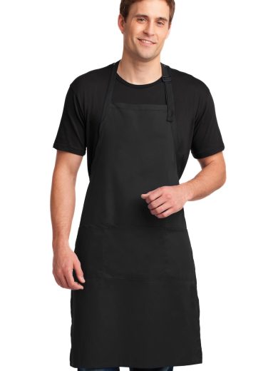 Port Authority® Easy Care Extra Long Bib Apron with Stain Release.