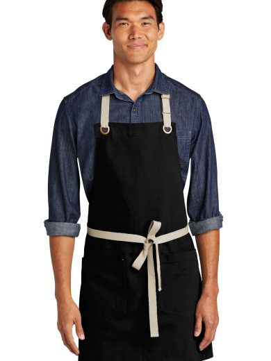 Port Authority® Canvas Full-Length Two-Pocket Apron