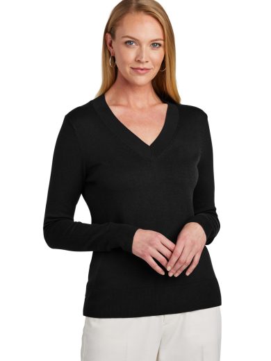 Brooks Brothers® Women's Cotton Stretch V-Neck Sweater