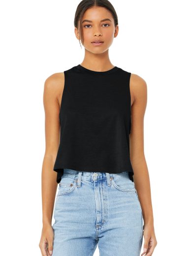 BELLA+CANVAS ® Women's Racerback Cropped Tank.