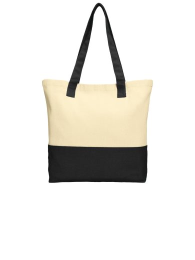 Port Authority® Colorblock Cotton Tote.