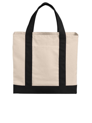 Port Authority® Cotton Canvas Two-Tone Tote