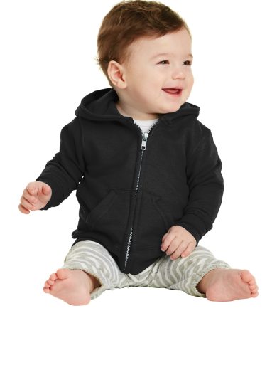 Port & Company® Infant Core Fleece Full-Zip Hooded Sweatshirt.