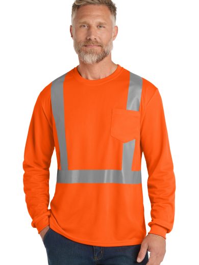CornerStone ® ANSI 107 Class 2 Mesh Long Sleeve Tee.