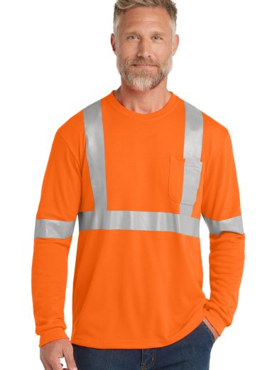 CornerStone® ANSI 107 Class 2 Long Sleeve Safety T-Shirt.