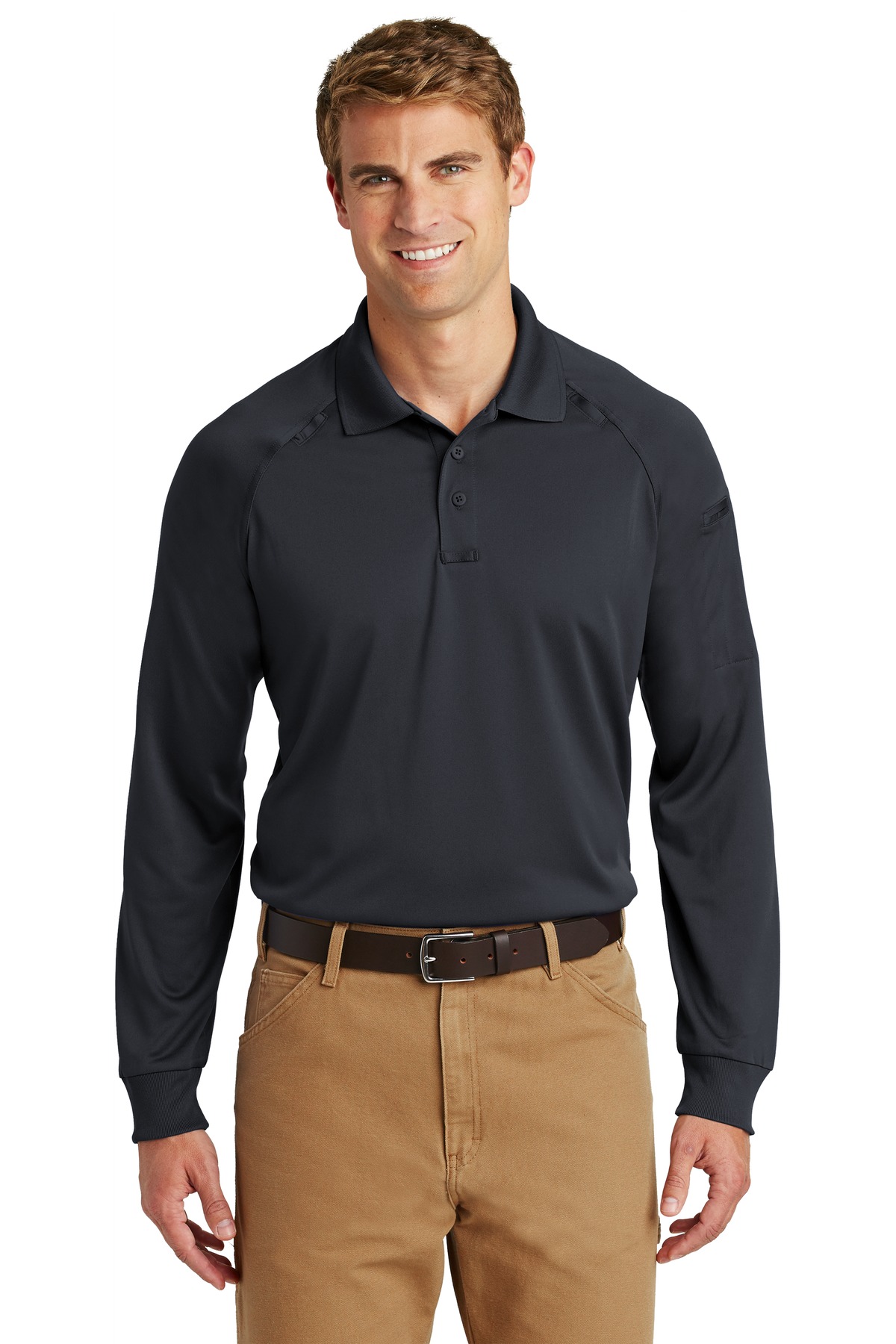 CornerStone® - Select Long Sleeve Snag-Proof Tactical Polo. - Image 3