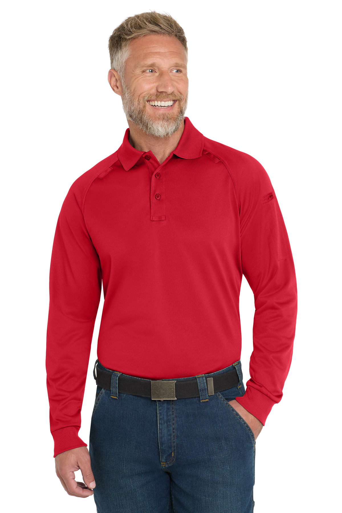 CornerStone® - Select Long Sleeve Snag-Proof Tactical Polo. - Image 4