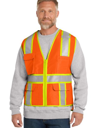 CornerStone ® ANSI 107 Class 2 Surveyor Zippered Two-Tone Vest.