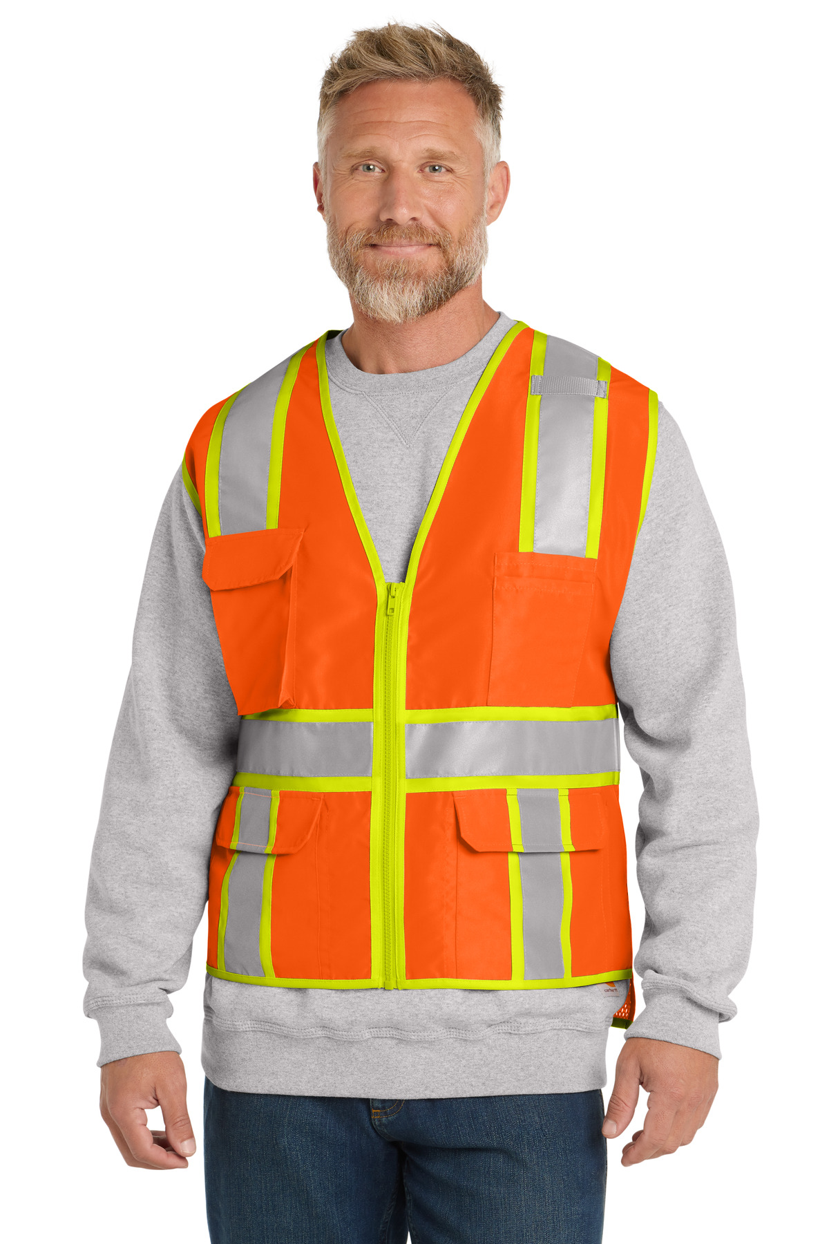 CornerStone ® ANSI 107 Class 2 Surveyor Zippered Two-Tone Vest.
