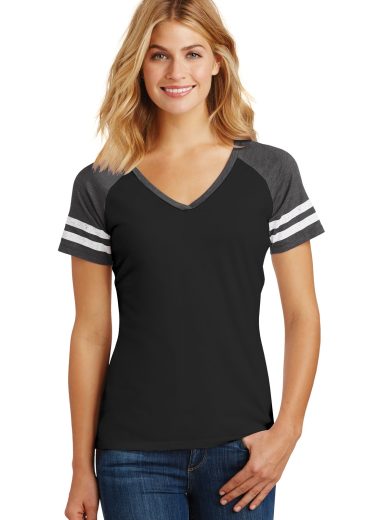 District ® Women's Game V-Neck Tee.
