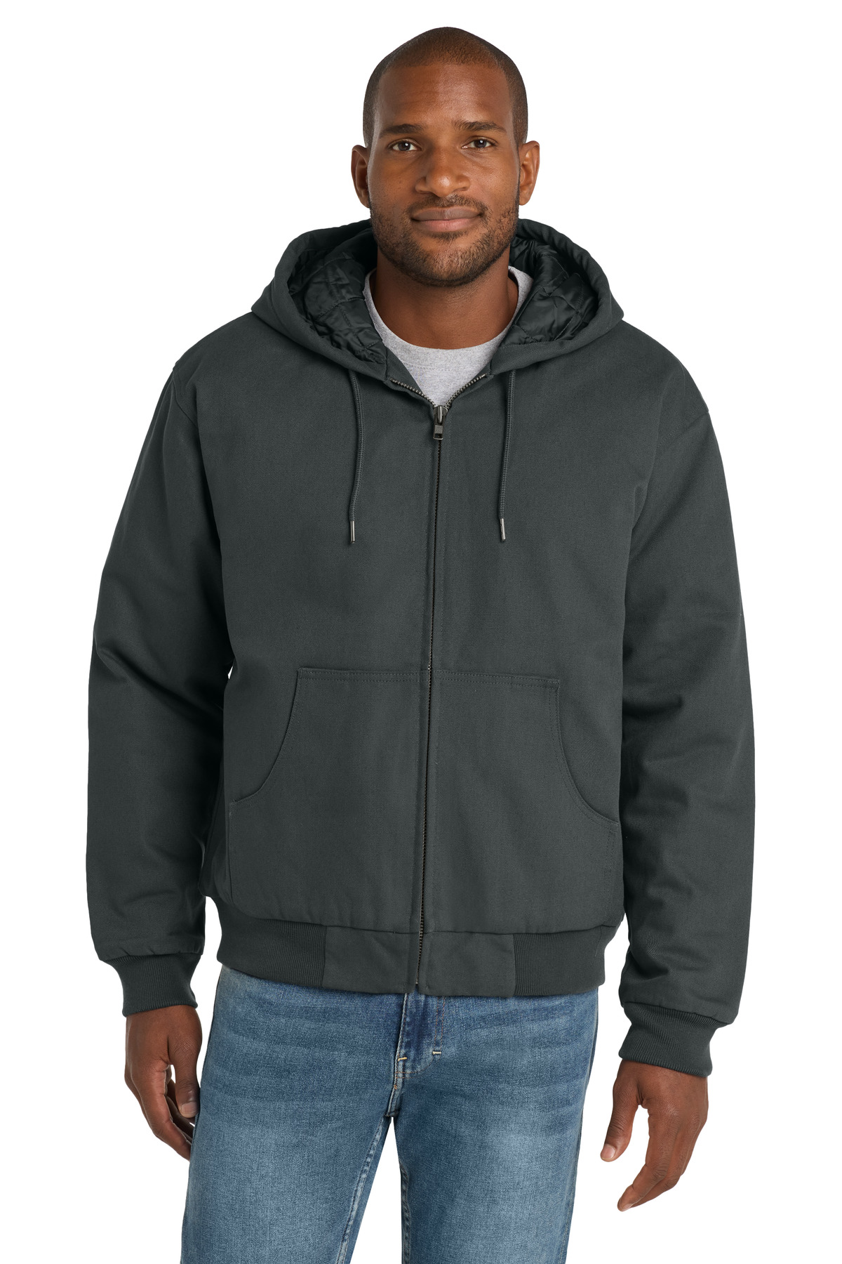 CornerStone® - Duck Cloth Hooded Work Jacket. - Image 3