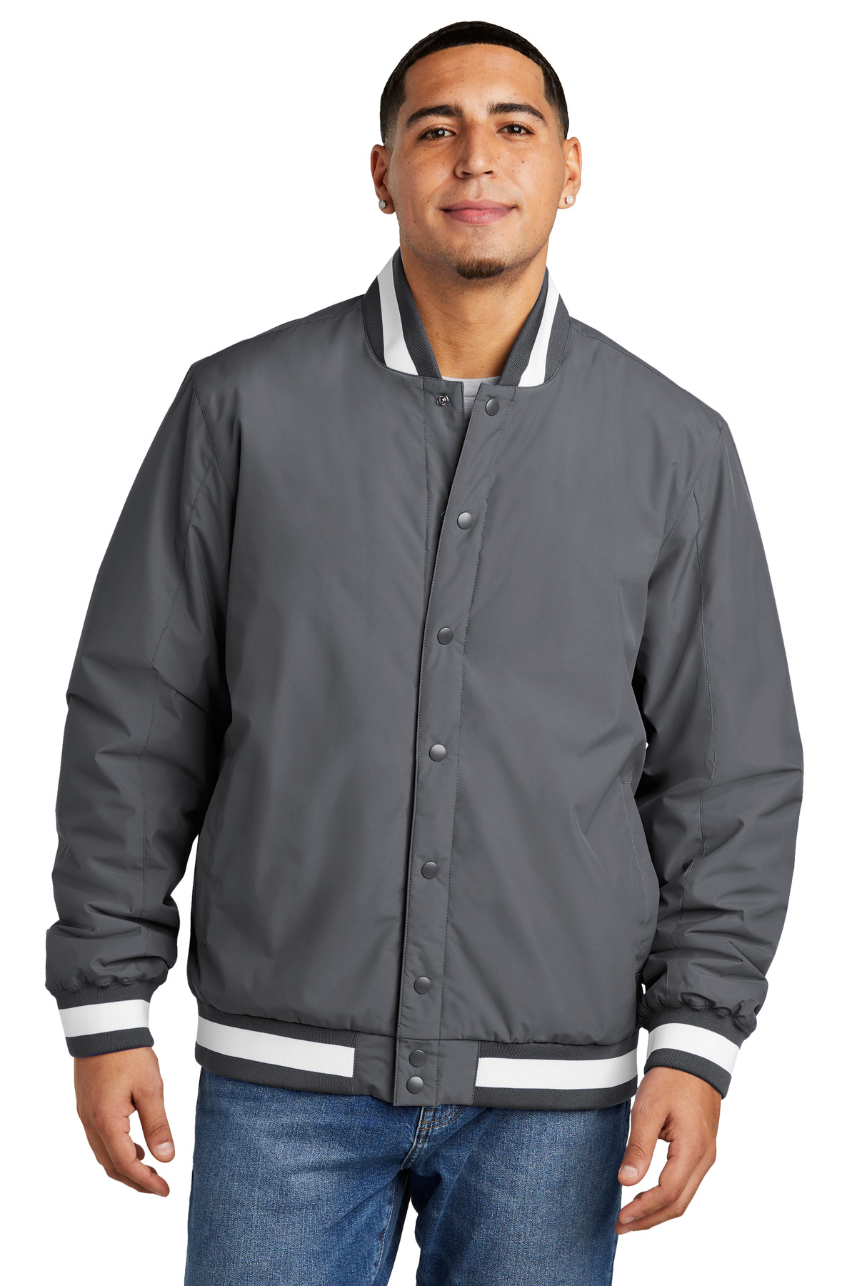 Sport-Tek® Insulated Varsity Jacket - Image 8