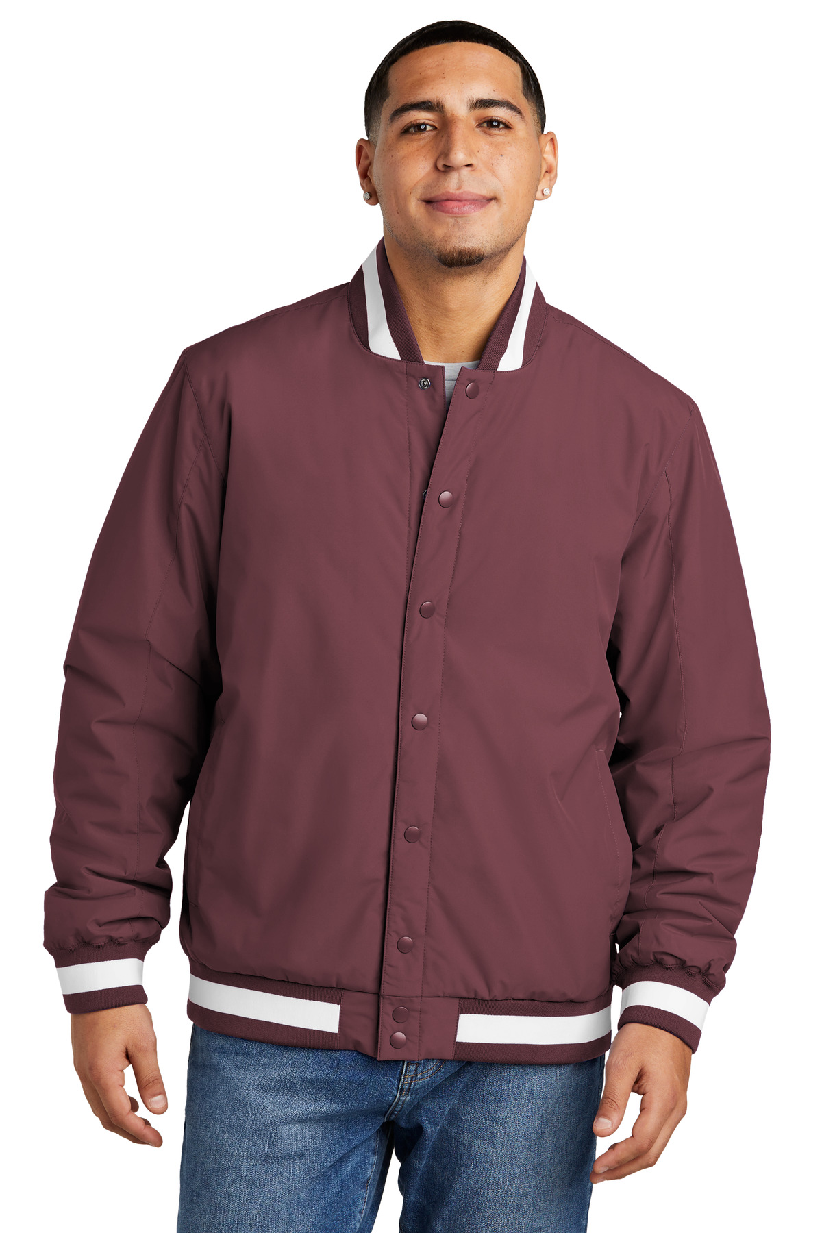 Sport-Tek® Insulated Varsity Jacket - Image 5