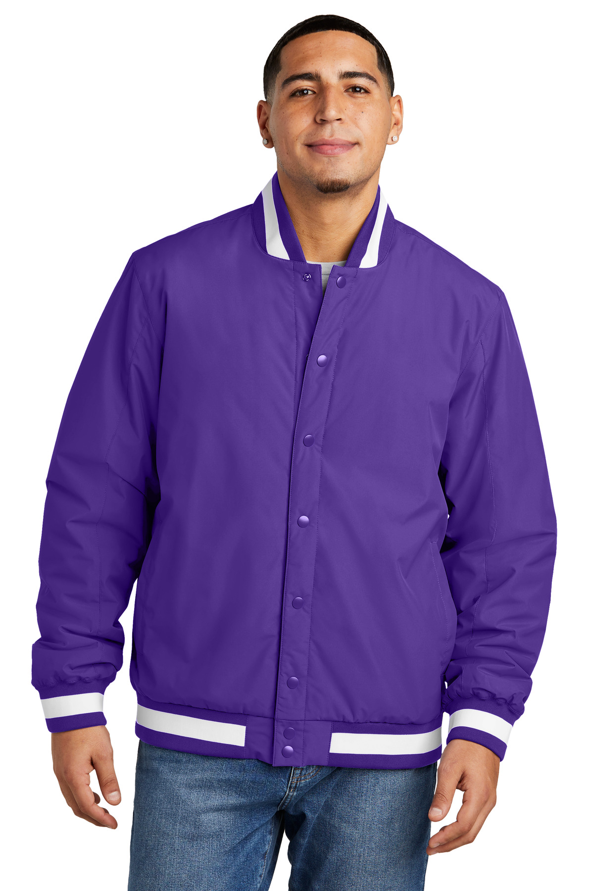 Sport-Tek® Insulated Varsity Jacket - Image 7