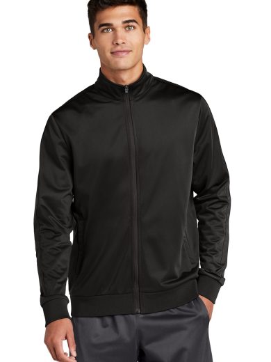 Sport-Tek ® Tricot Sleeve Stripe Track Jacket.
