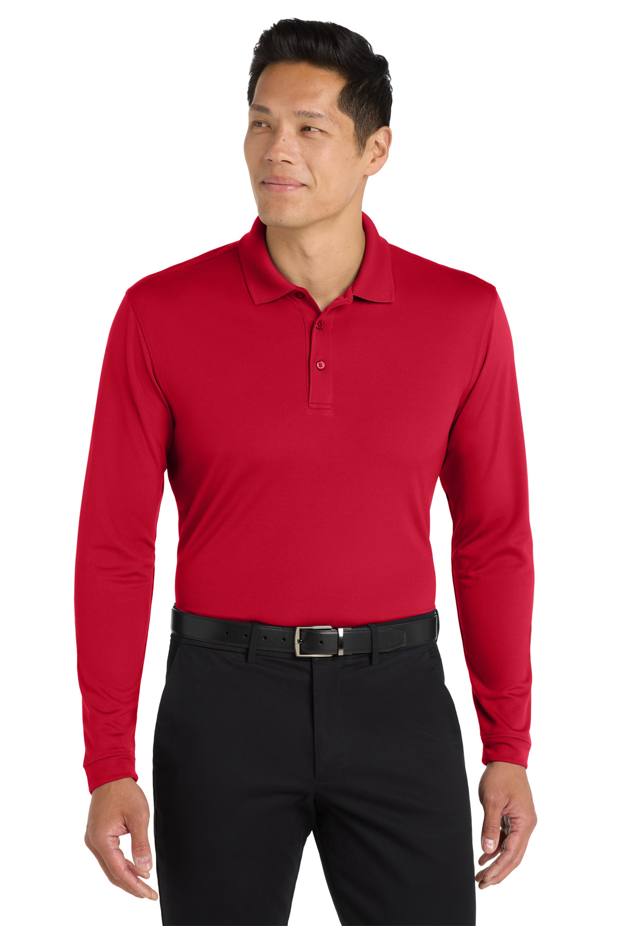 Port Authority ® Dry Zone ® UV Micro-Mesh Long Sleeve Polo - Image 4