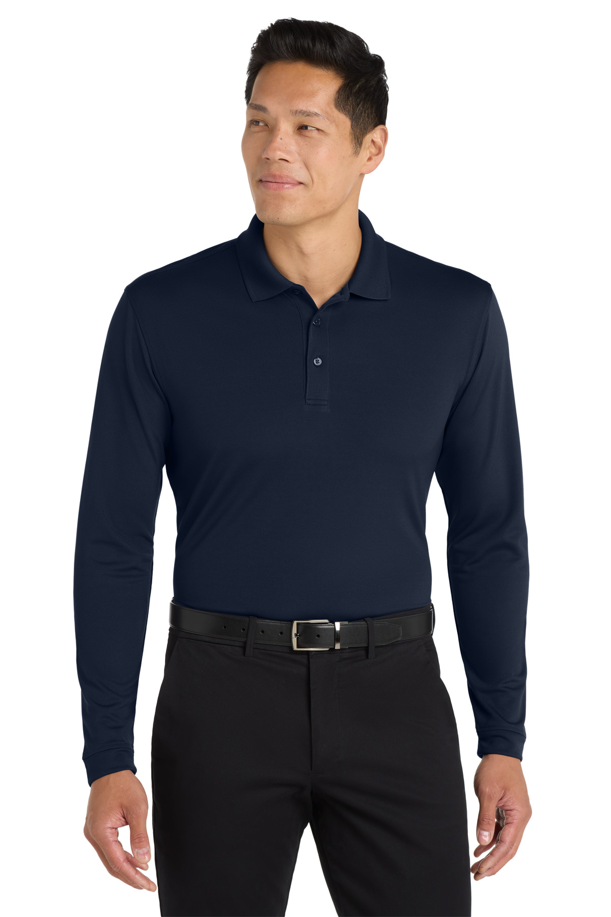 Port Authority ® Dry Zone ® UV Micro-Mesh Long Sleeve Polo - Image 3