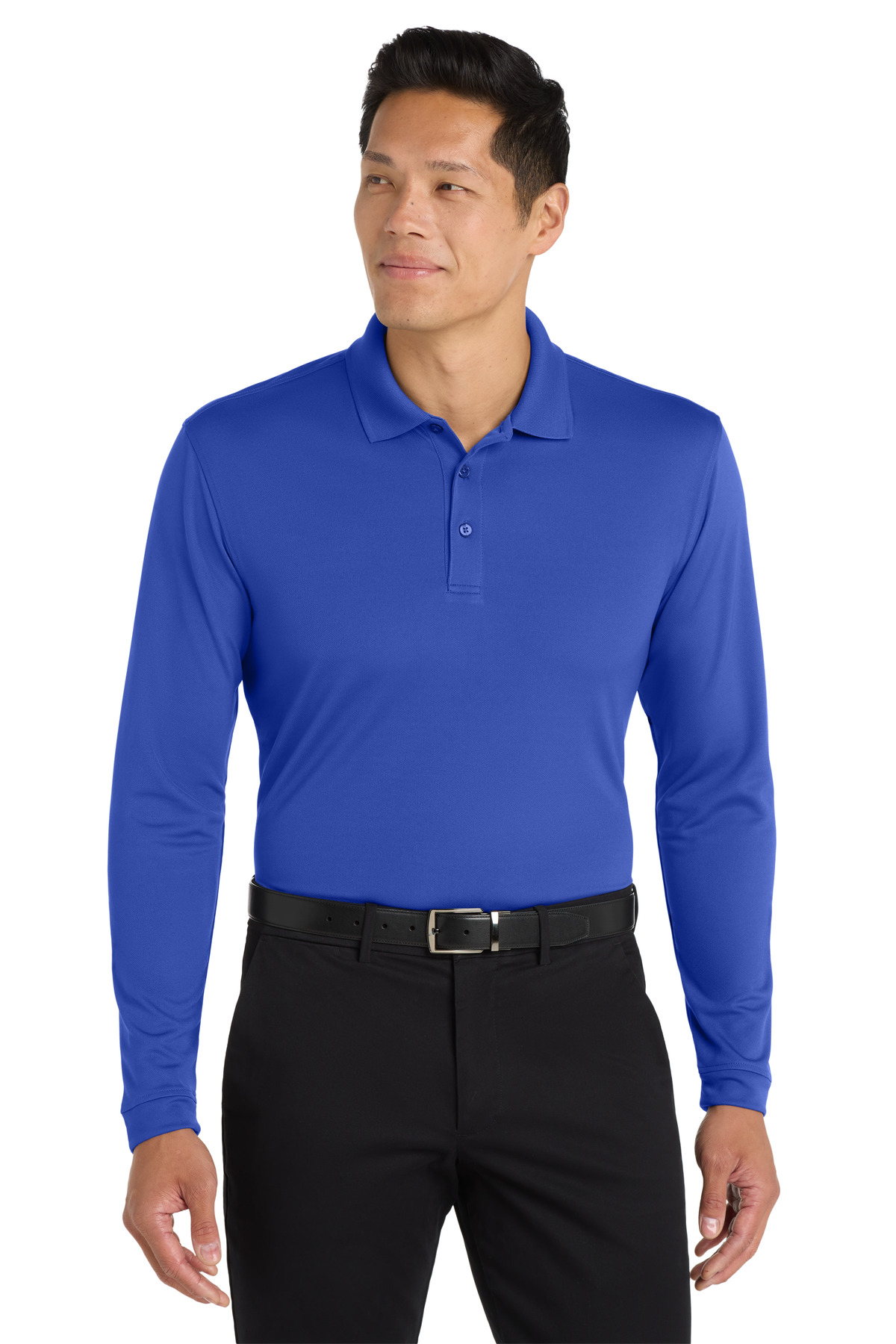Port Authority ® Dry Zone ® UV Micro-Mesh Long Sleeve Polo - Image 5