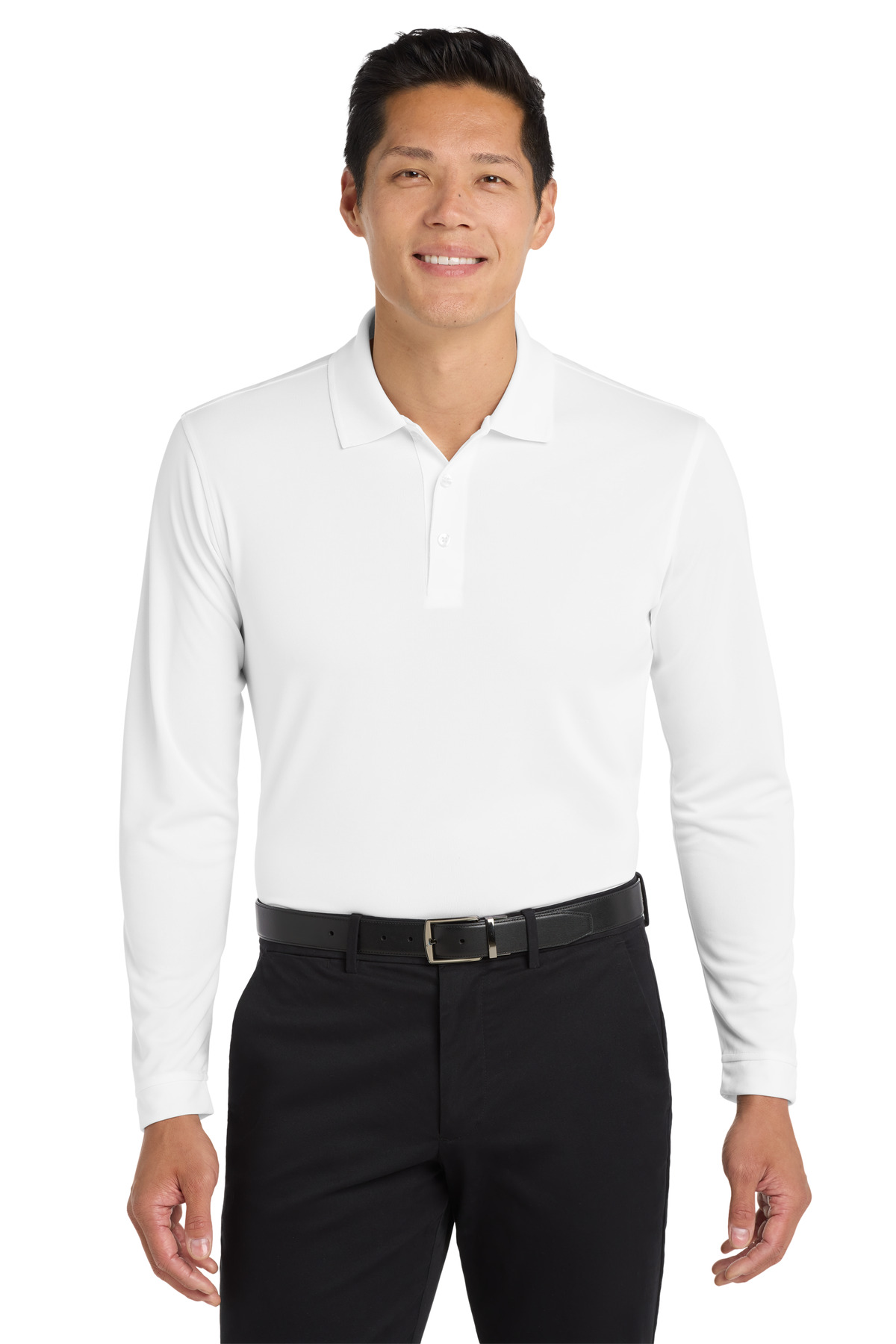 Port Authority ® Dry Zone ® UV Micro-Mesh Long Sleeve Polo - Image 2