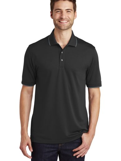 Port Authority® Dry Zone® UV Micro-Mesh Tipped Polo.