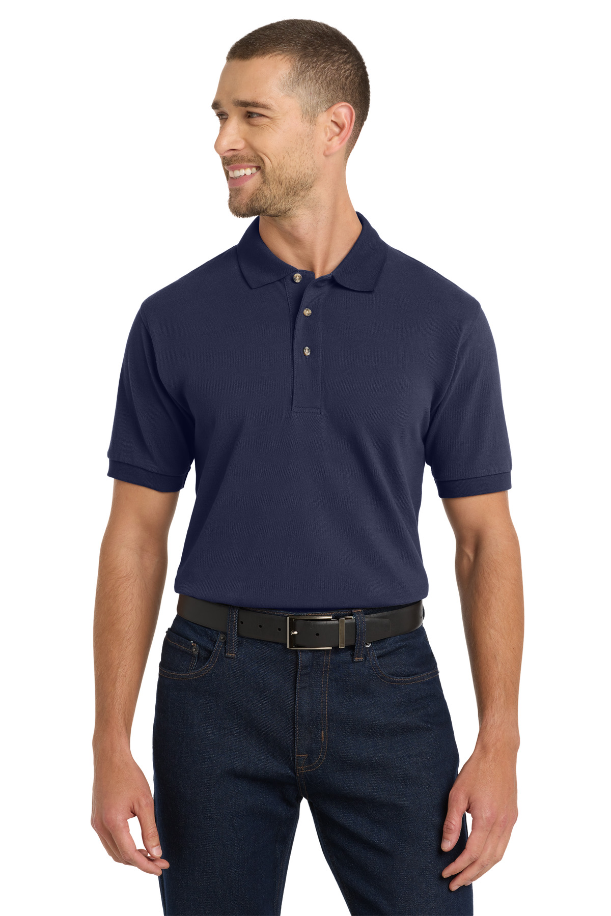 Port Authority® Heavyweight Cotton Pique Polo. - Image 3