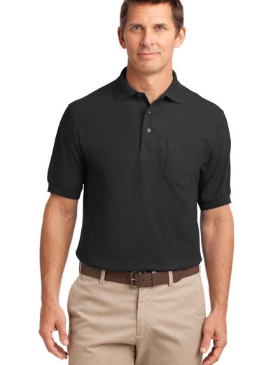 Port Authority® Silk Touch™ Polo with Pocket.