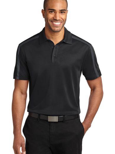 Port Authority® Silk Touch™ Performance Colorblock Stripe Polo.