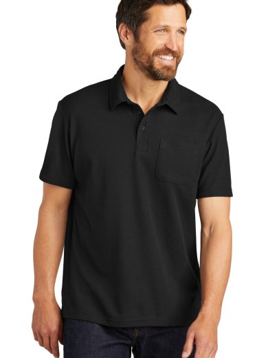 Port Authority® C-FREE® Cotton Blend Pique Pocket Polo