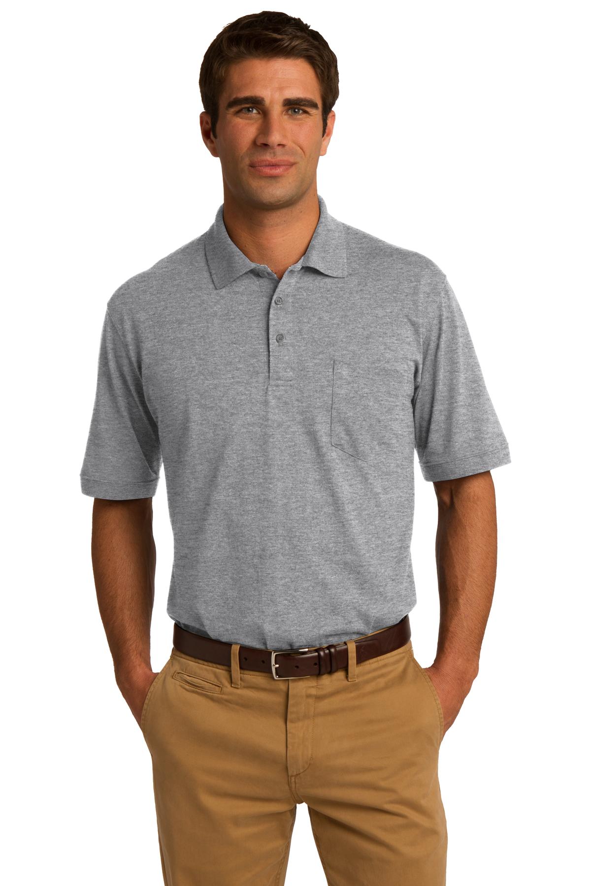 Port & Company® Core Blend Jersey Knit Pocket Polo. - Image 3