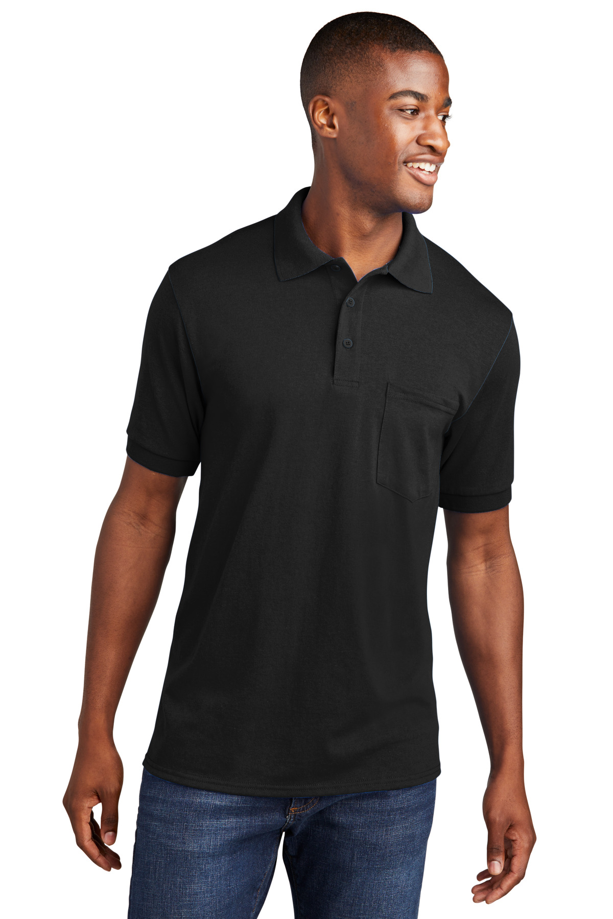 Port & Company® Core Blend Jersey Knit Pocket Polo.