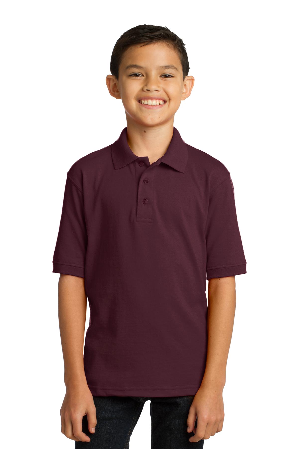 Port & Company® Youth Core Blend Jersey Knit Polo. - Image 7