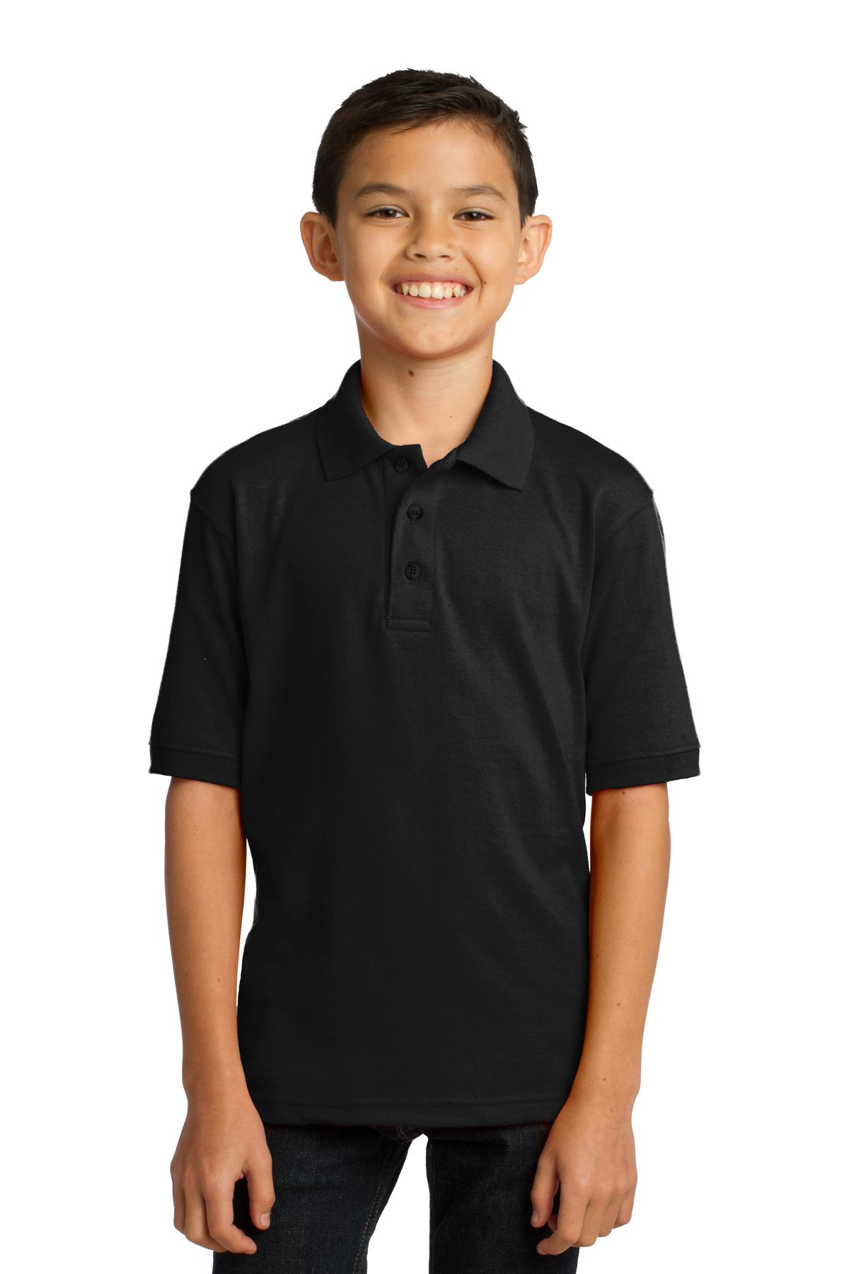 Port & Company® Youth Core Blend Jersey Knit Polo.