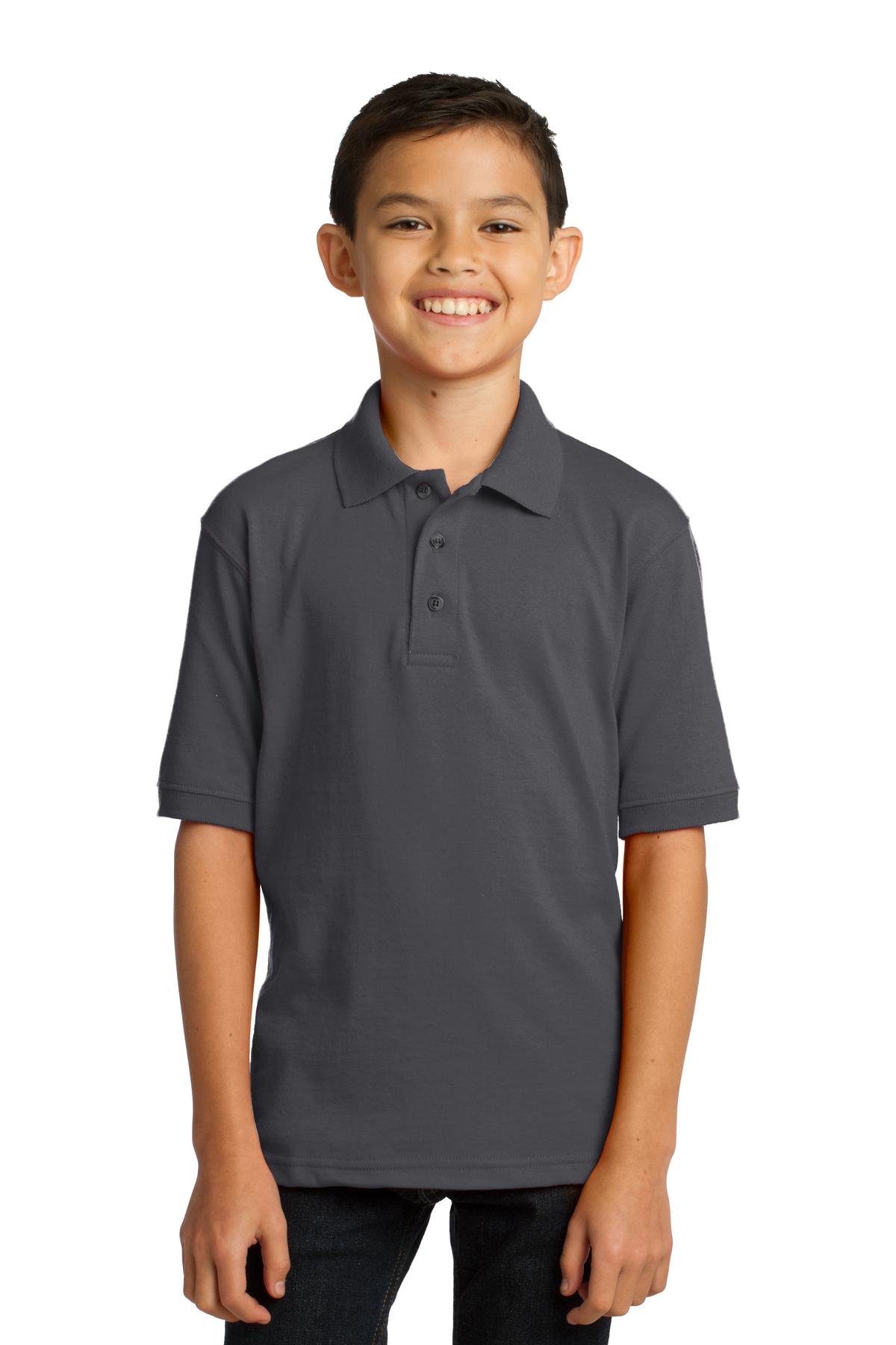 Port & Company® Youth Core Blend Jersey Knit Polo. - Image 5