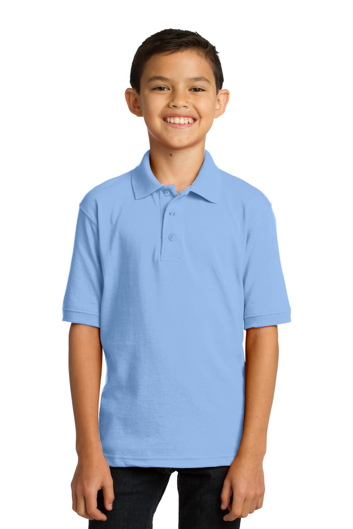 Port & Company® Youth Core Blend Jersey Knit Polo. - Image 8