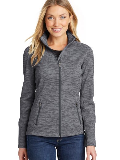 Port Authority® Women's Digi Stripe Fleece Jacket.